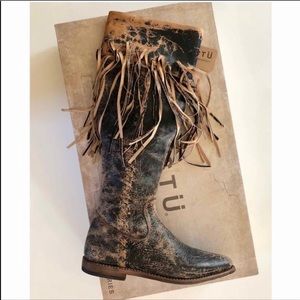 Bed Stu 8.5 fringe boho boots